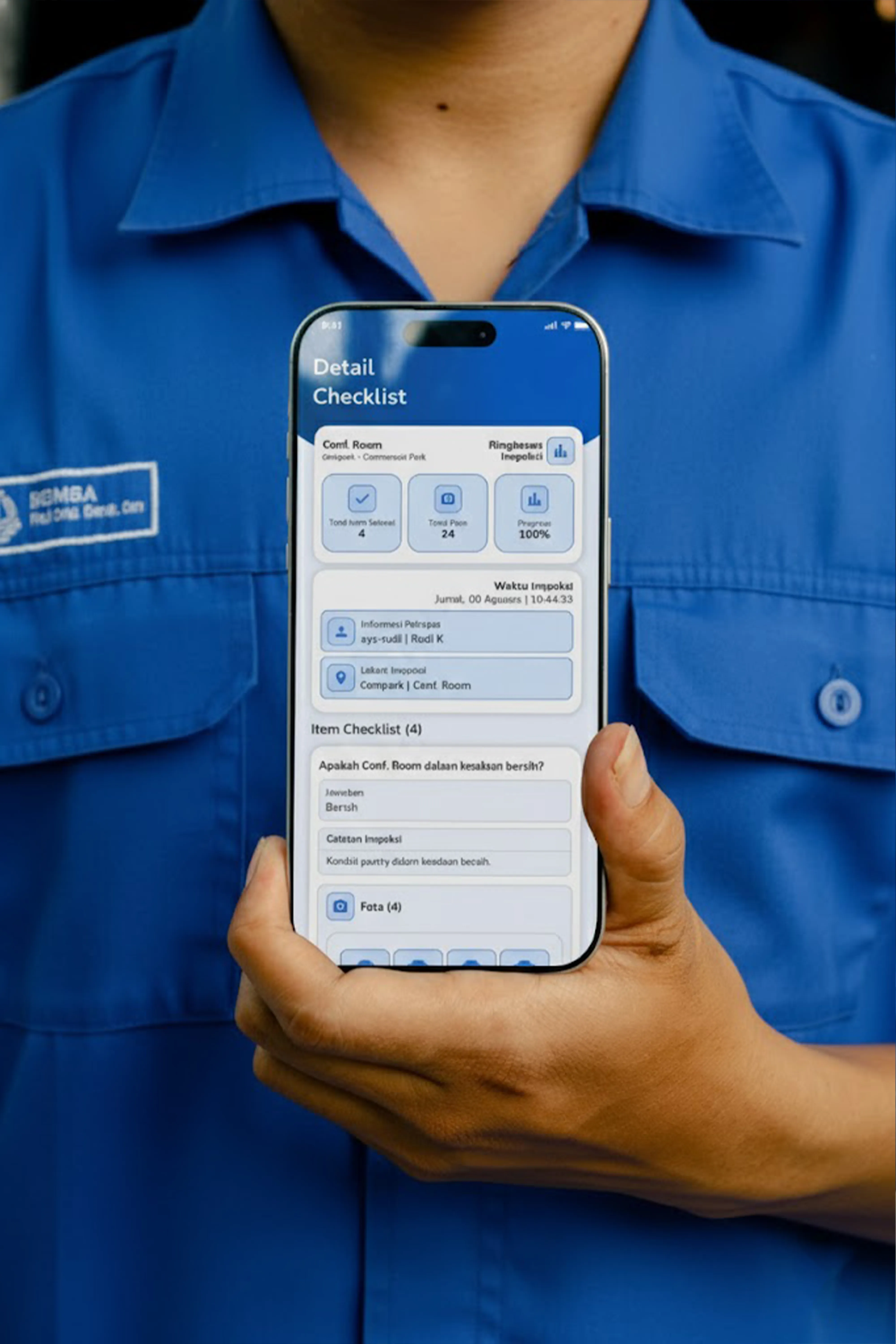 Tampilan Aplikasi Inspeksi Digital InspectPoint SentiVex